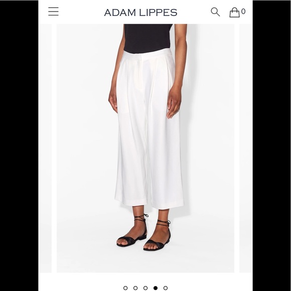 ADAM lipped  Stretch Cady Pleat Front Culotte - Picture 1 of 6